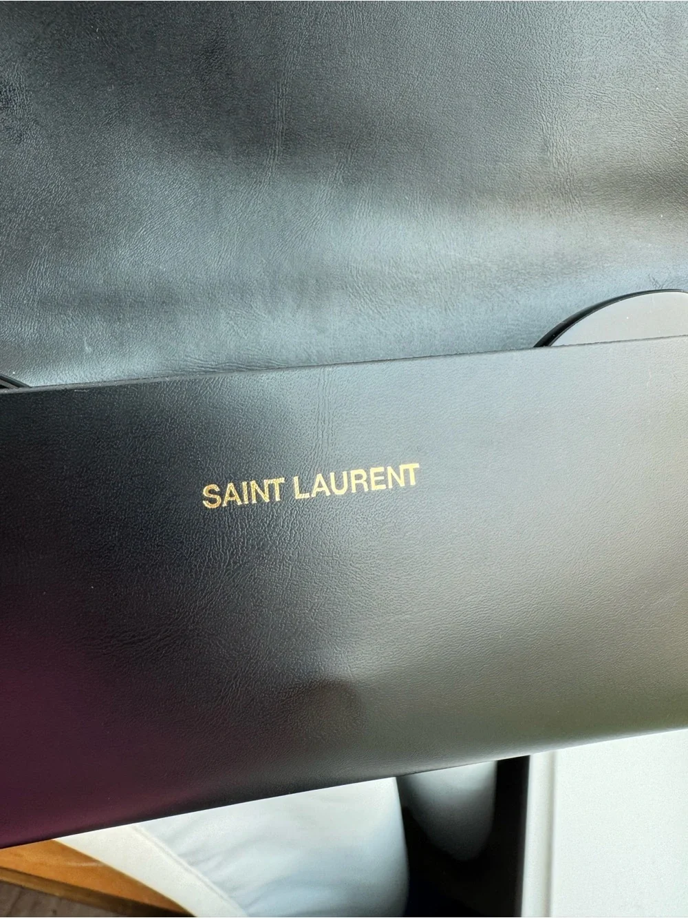 Saint Laurent SL181 LOULOU 008 Heart Sunglasses Black Frame Gray Gradient VGUC
